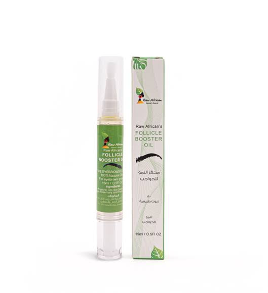 Raw african eye brow follicle booster oil