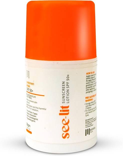 See-lit sunscreen fluid lotion