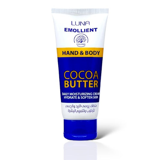 Luna hand & body emollient cream with cocoa butter 75ml