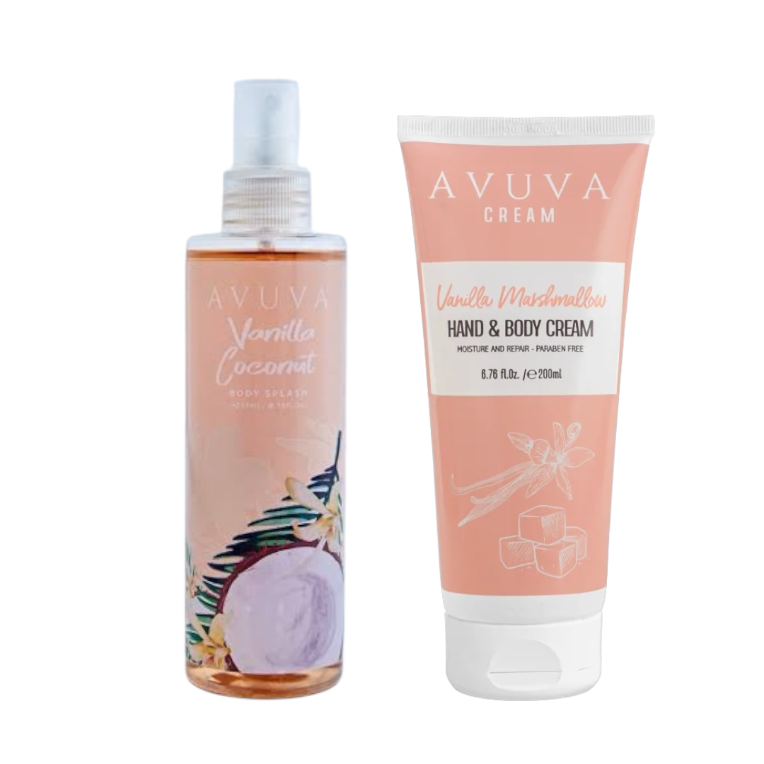 Avuva body splash + hand&body cream offer